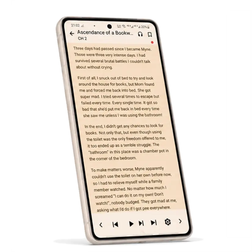 NovelPlayer audiobook mode preview